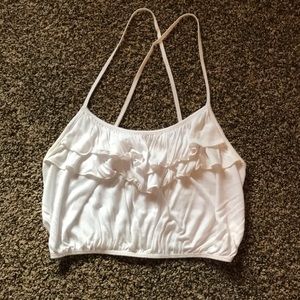 White Charlotte Russe crop top